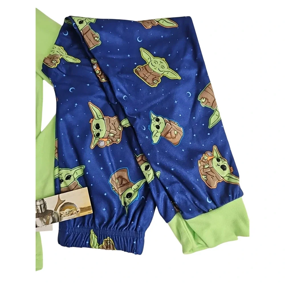 Star Wars Boys Baby Yoda The Force Is Strong Long Sleeve Pajama Set Size 6/7 New